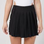 Falda short prensada